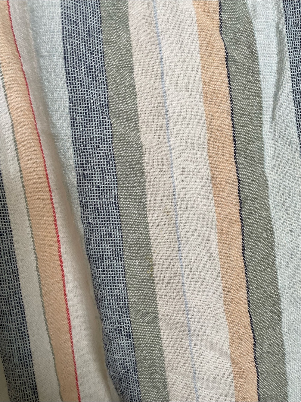 Women’s SZ M Striped Sleeveless Linen-Blend Dress - Picture 6 of 6